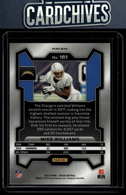 Mike Williams 2023 Panini Prizm #161 Red White and Blue