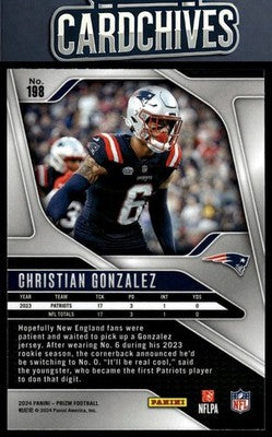 Christian Gonzalez 2024 Panini Prizm #198