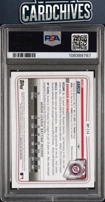 Luis Garcia 2020 Bowman #BP-114 Prospects Orange #/25 PSA 9