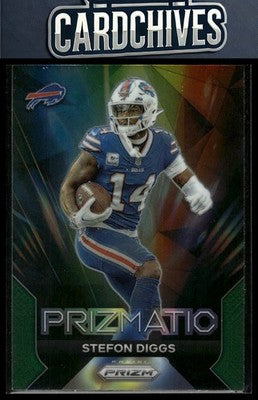 Stefon Diggs 2023 Panini Prizm #5 Prizmatic Prizms Green
