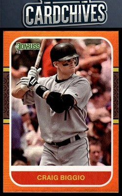 Craig Biggio 2021 Donruss #229 Holo Orange
