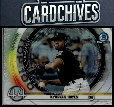 Ke'Bryan Hayes 2020 Bowman #BTP-44 Chrome Bowman Scouts Top 100