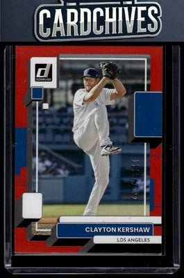 Clayton Kershaw 2022 Donruss #85 Red #/2022 SN