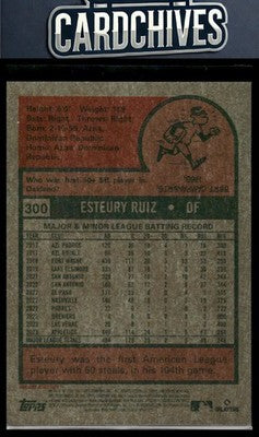 Esteury Ruiz 2024 Topps Heritage #300 Chrome #/999 SN