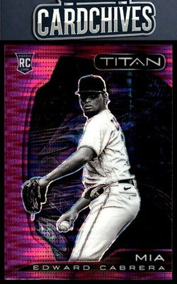 Edward Cabrera 2022 Panini Chronicles #6 Titan Pink Pulsar