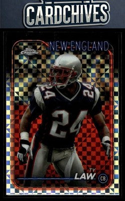 Ty Law 2024 Topps Chrome #123 X-Fractor