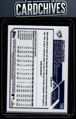 Matt Chapman 2023 Topps Chrome #158 Purple Speckle Refractor #/299 SN