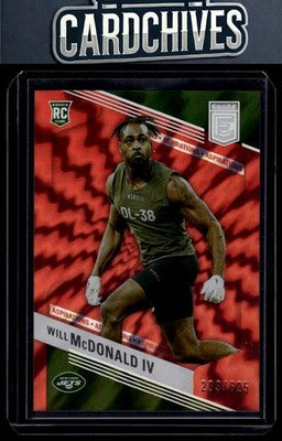 Will McDonald IV 2023 Donruss Elite #198 Status Explosion #/625 Rookie SN,RC