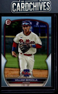 William Bergolla 2023 Bowman #BCP-67 Chrome Prospects Refractors #/499 SN