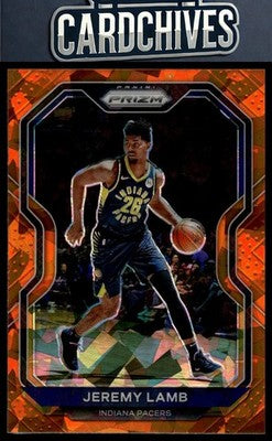Jeremy Lamb 2020-21 Panini Prizm #96 Orange Ice Prizms