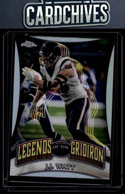 J.J. Watt 2024 Topps Chrome #LOG-25 Legends of the Gridiron Refractor