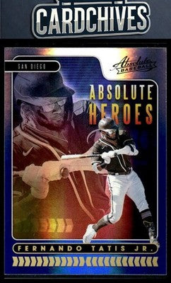 2020 Panini Absolute #AH10 Fernando Tatis Jr. Absolute Heroes Spectrum Blue