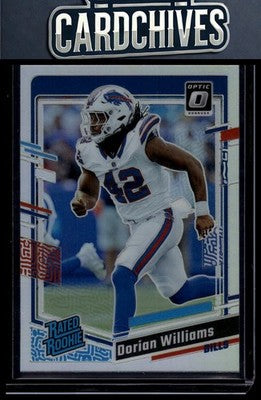 Dorian Williams 2023 Donruss Optic #212 Holo Rookie RC