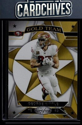 George Kittle 2023 Panini Certified #GT-12 Gold Team
