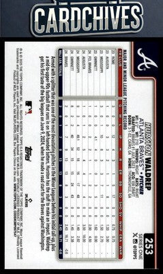 Hurston Waldrep 2025 Topps #253 Rookie RC
