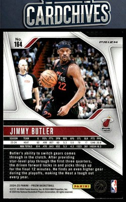 Jimmy Butler 2024-25 Panini Prizm #164 Prizms Pink Ice