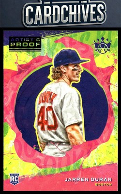 Jarren Duran 2022 Panini Diamond Kings Boston Red Sox #147 Artist's Proof Blue