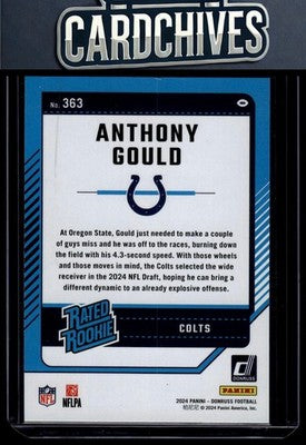 Anthony Gould 2024 Donruss #363 Rookie RC