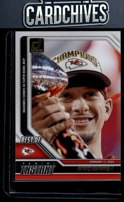 Patrick Mahomes II 2024 Donruss #12 Best of Panini Instant