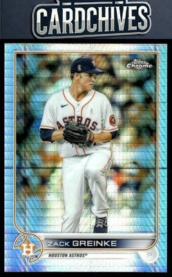 Zack Greinke 2022 Topps Chrome #5 Prism Refractor