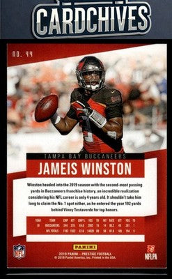 Jameis Winston 2019 Panini Prestige #44 Xtra Points Blue