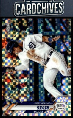 Victor Reyes 2020 Topps Chrome #126 X-Fractor Refractor