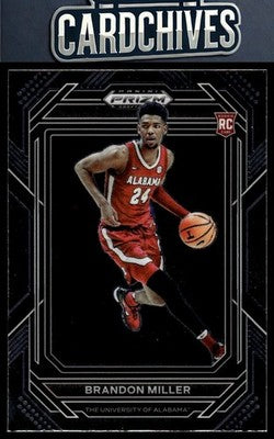 Brandon Miller 2023 Panini Prizm Draft Picks #63