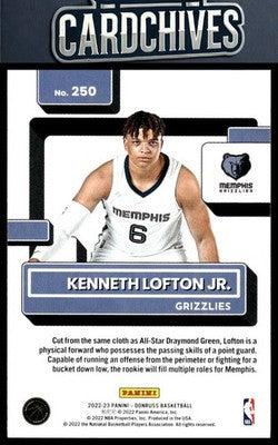 Kenneth Lofton Jr. 2022-23 Donruss #250 Rookie RC