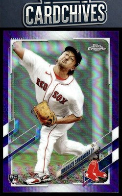 Hirokazu Sawamura 2021 Topps Chrome Update #USC49 Purple Refractor Rookie RC