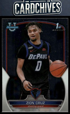 Zion Cruz 2022-23 Bowman University Chrome #91