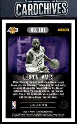 LeBron James 2020-21 Panini Illusions #101 HOF GOAT LAKERS