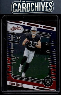 Brock Bowers 2024 Panini Absolute #113 Red and Blue