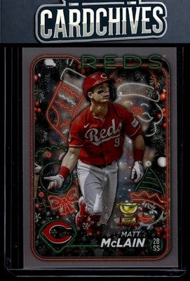 Matt McLain 2024 Topps Holiday #H185 Silver Glitter