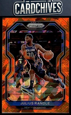 Julius Randle 2020-21 Panini Prizm #54 Orange Ice Prizms