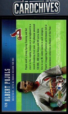 Albert Pujols 2002 Upper Deck #729