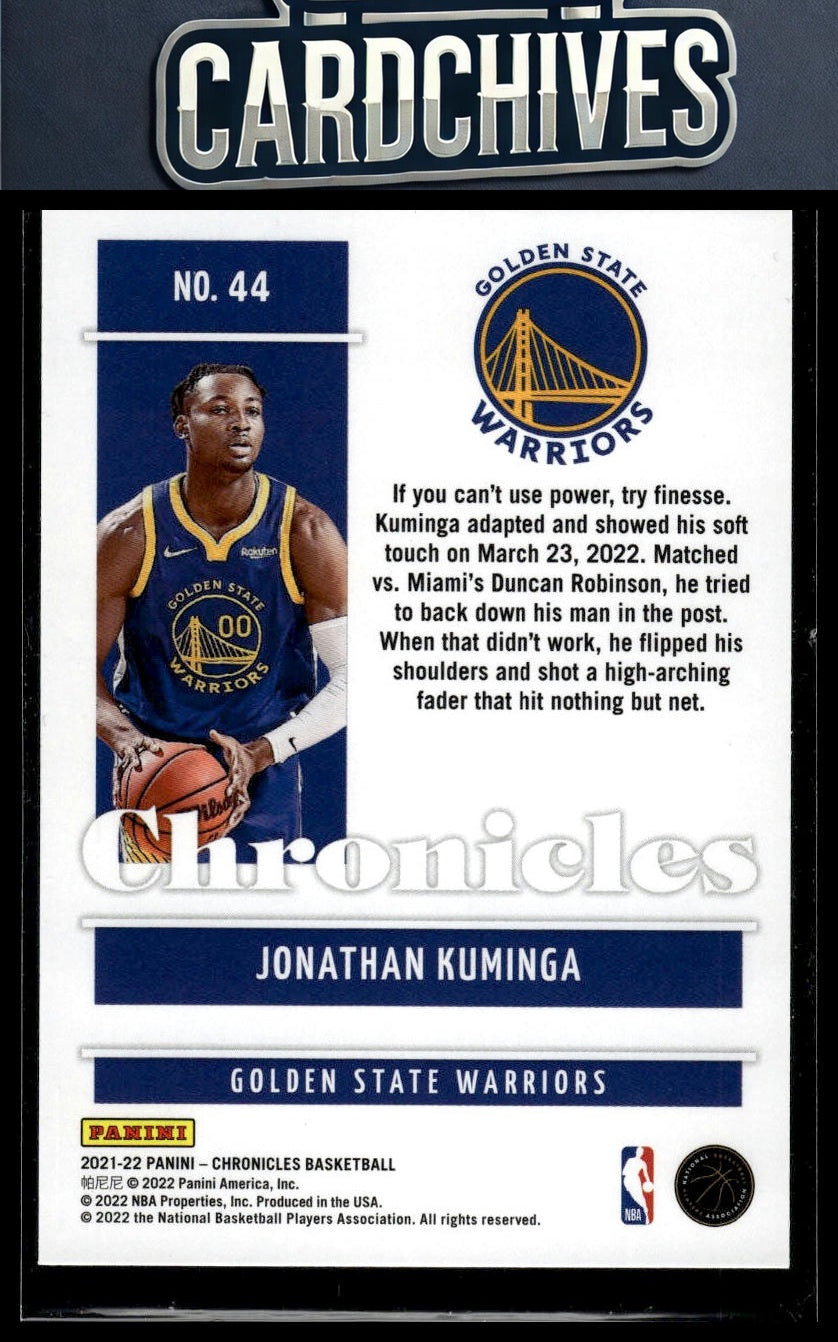 Jonathan Kuminga 2021-22 Panini Chronicles #44 Rookie RC