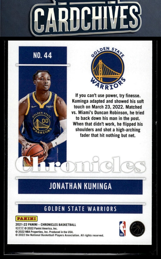 Jonathan Kuminga 2021-22 Panini Chronicles #44 Rookie RC