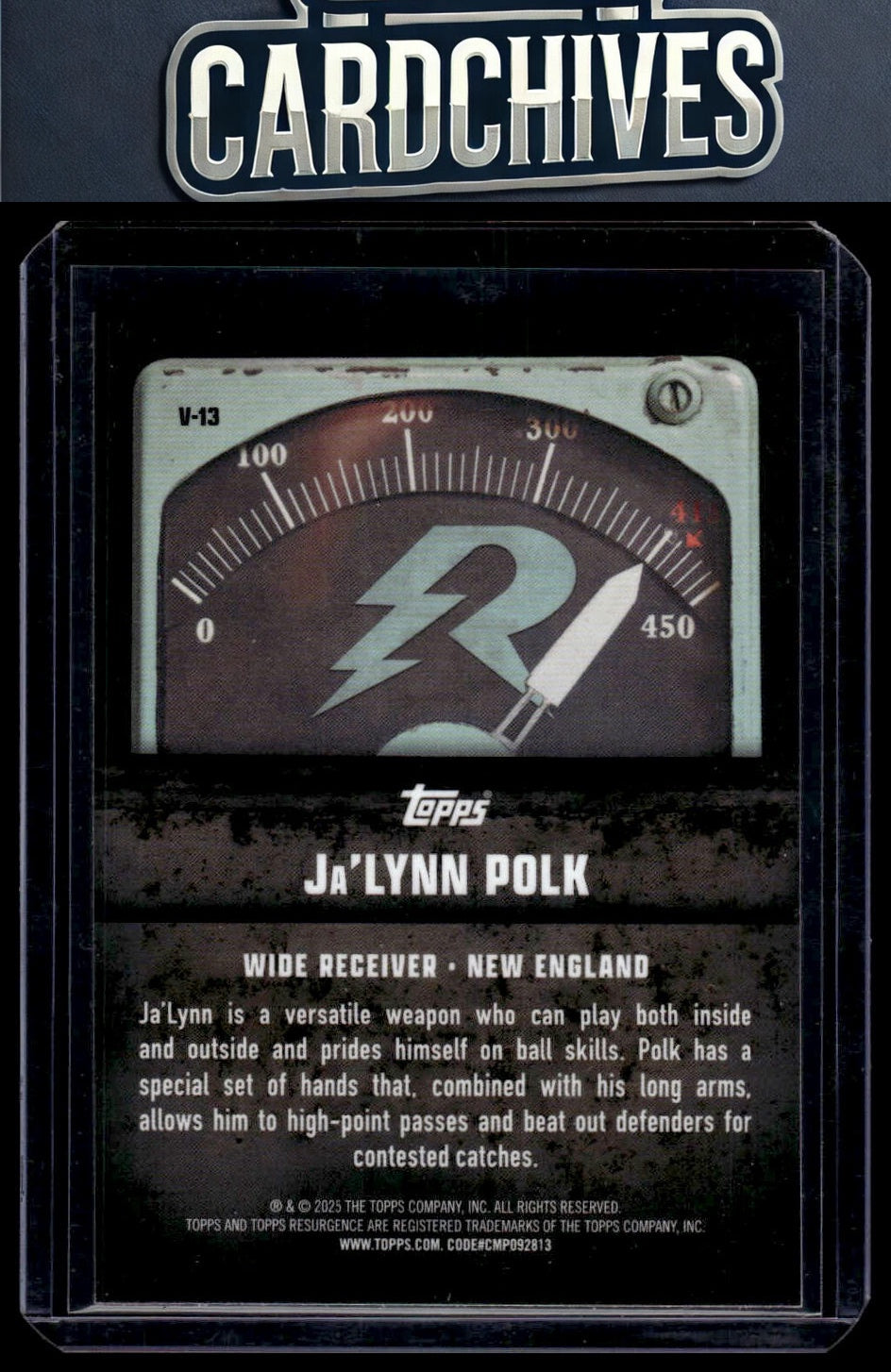 Ja'Lynn Polk 2024 Topps Resurgence #V-13 Voltaic