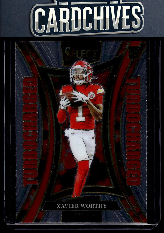 Xavier Worthy 2024 Panini Select #14 Turbocharged