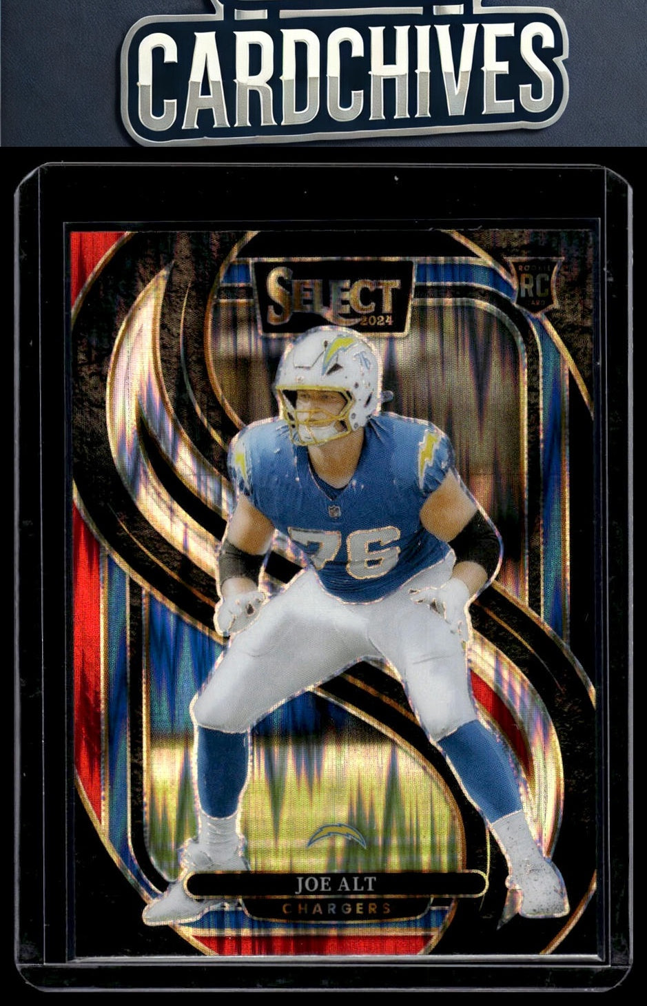 Joe Alt 2024 Panini Select #159 Black & Red Prizm Shock Rookie
