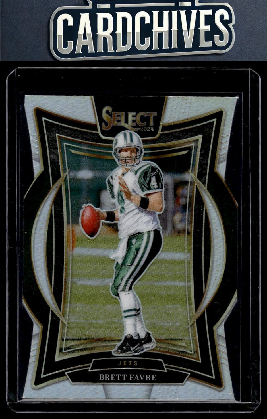 Brett Favre 2024 Panini Select #12 Silver Prizm Die Cut