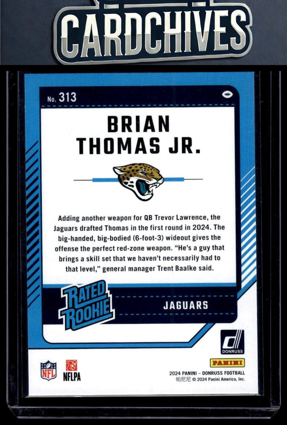 Brian Thomas Jr. 2024 Donruss #313 Rookie RC