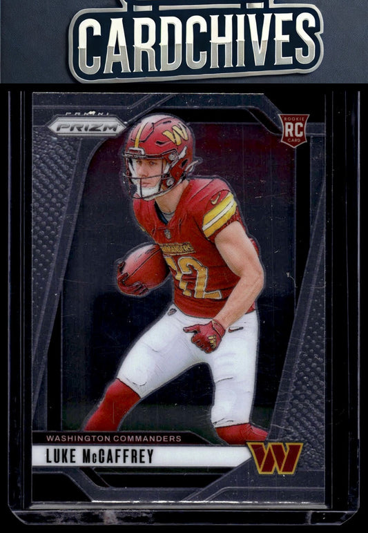 Luke McCaffrey 2024 Panini Prizm #367 Rookie RC