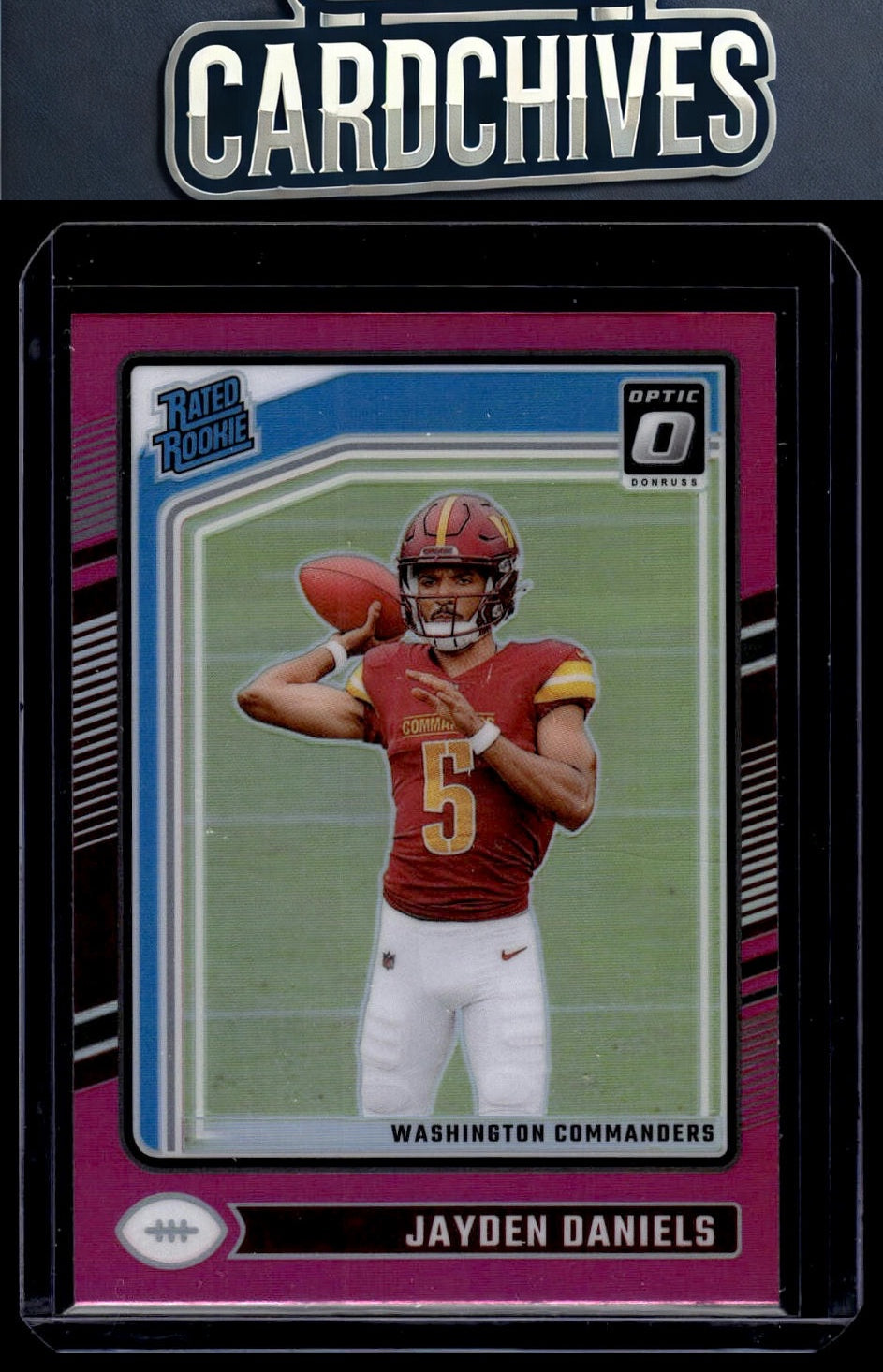 Jayden Daniels 2024 Donruss Optic #248 Pink