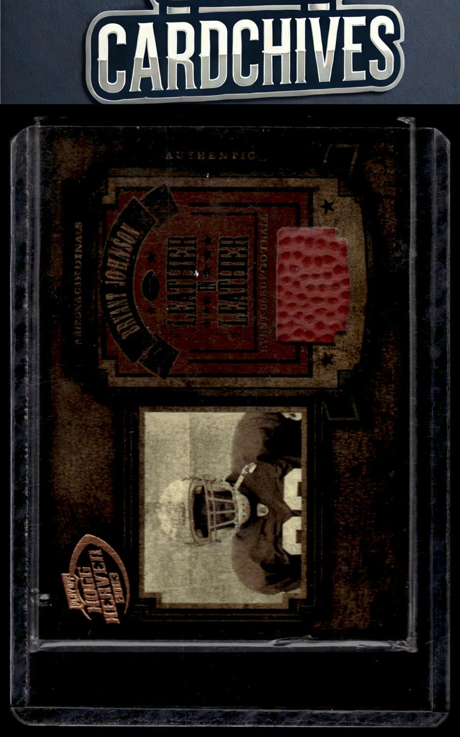 Bryant Johnson 2003 Playoff Hogg Heaven #LL-16 Leather in Leather #/250 MEM,SN