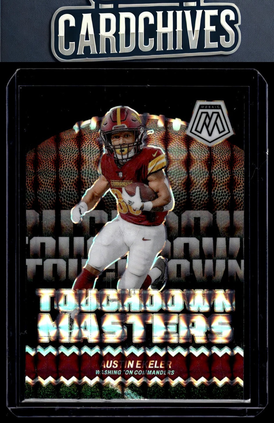 Austin Ekeler 2024 Panini Mosaic #TM-AER Touchdown Masters Mosaic