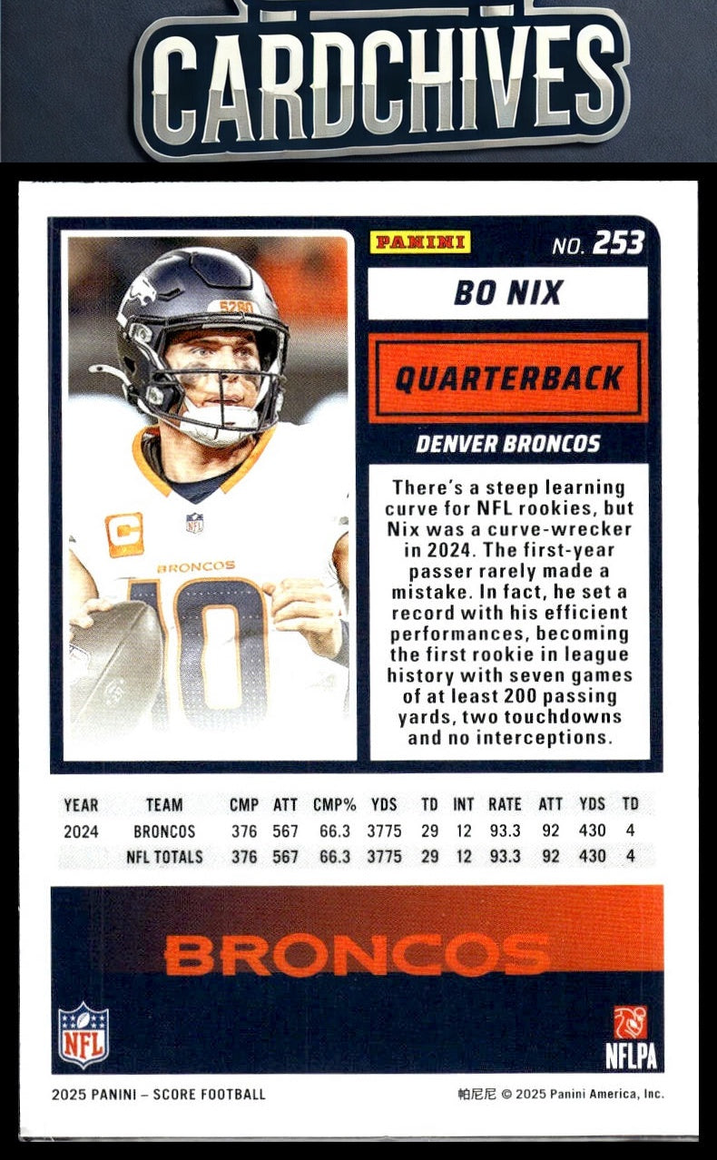 Bo Nix 2025 Score #253