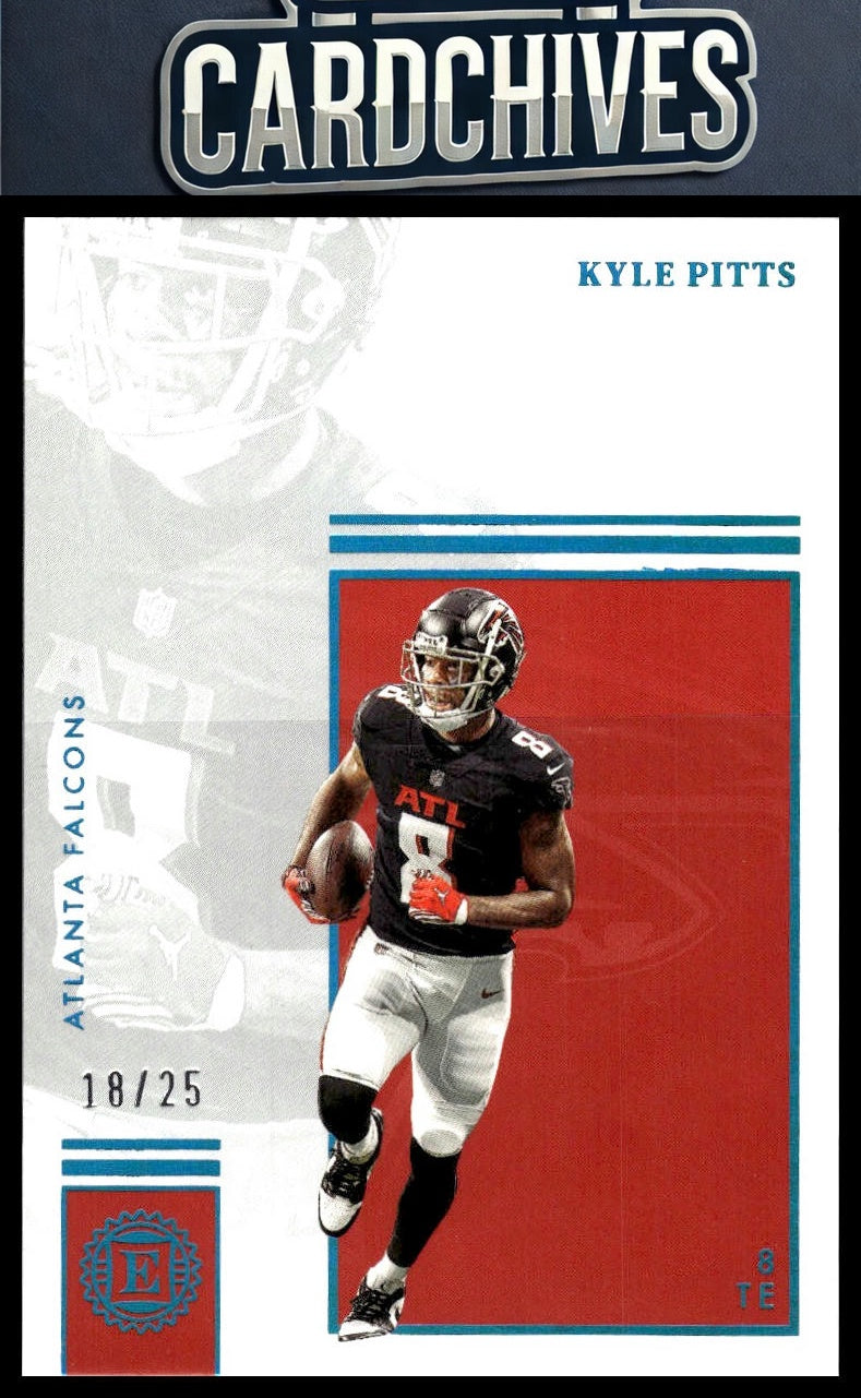 Kyle Pitts 2022 Panini Encased #51 Sapphire #/25 SN