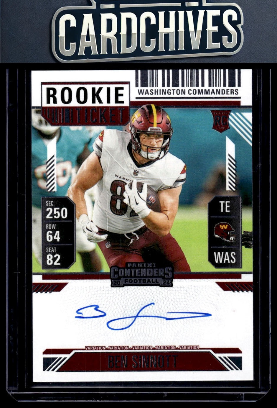 2024 Panini Contenders #136 Ben Sinnott ROOKIE TICKET AUTOGRAPH