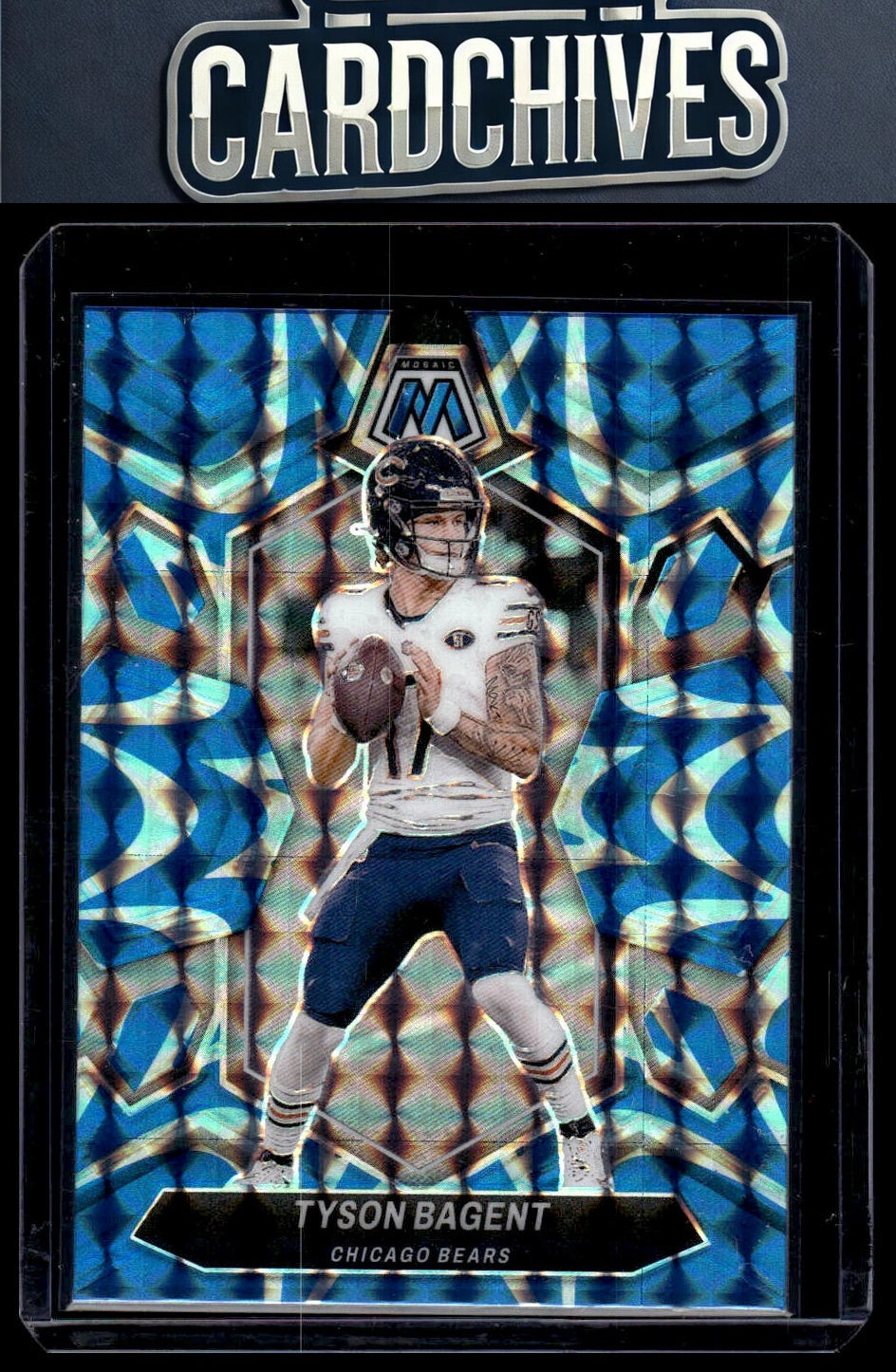Tyson Bagent 2024 Panini Mosaic #36 Mosaic Reactive Blue